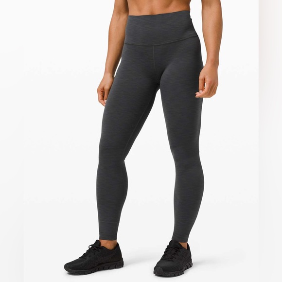 Lululemon Wunder Train High-Rise Tight 31" - Heathered Graphite Grey - Picture 2 of 14